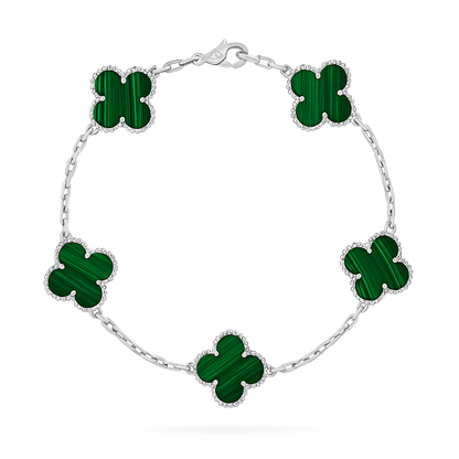 Pulsera estilo Van Cleef – Plata y Oro | Envío gratis en Chile 🇨🇱